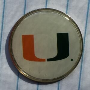 Vintage Miami Hurricanes‎ golf ball marker